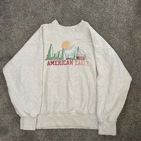 American Eagle Christmas Crewneck Bought This Last Depop