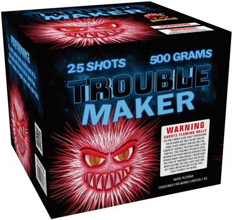 TROUBLE MAKER 25 SHOT MEGABANGER MILLER FIREWORKS