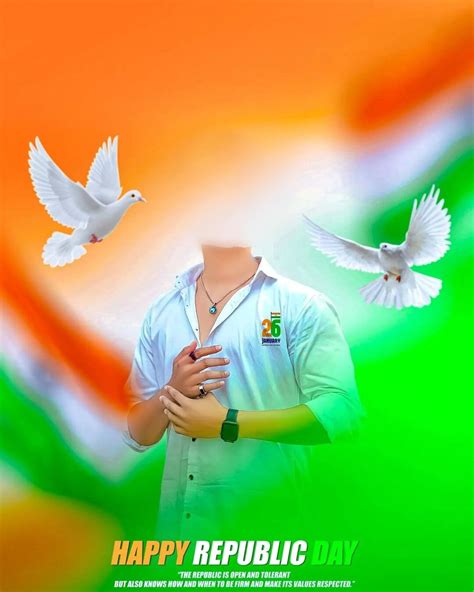 January Photo Editing Background Republic Day