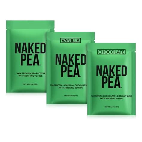 Naked Vegan Sample Pack Pea Chocolate Pea And Vanilla Pea Insect