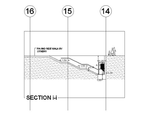 Foundation Section Detail Is Provided In This 2D Autocad DWG Drawing