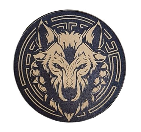 KURT Deri Peç Arma Wolf Leather PAtch Seyhan Askeri Malzeme