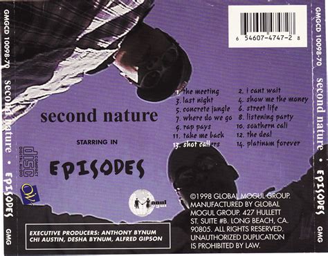 Episodes By Second Nature Cd 1998 Global Mogul Group In Long Beach