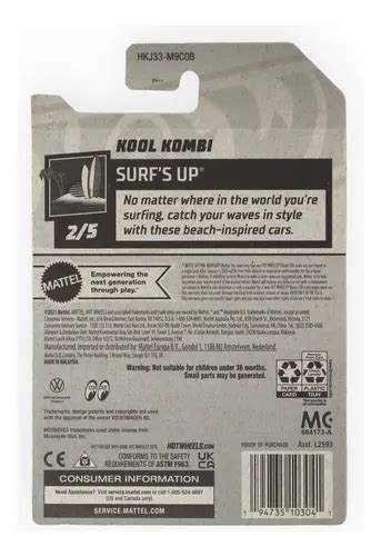 Hot Wheels Kool Kombi Surfs Up Cinza Frete Gr Tis