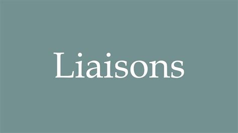 How To Pronounce Liaisons Bindings Correctly In French YouTube