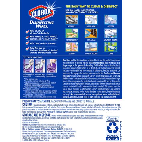 Clorox Bleach Printable Label