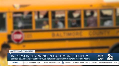 Baltimore County Public Schools Opts For Wait And See Approach