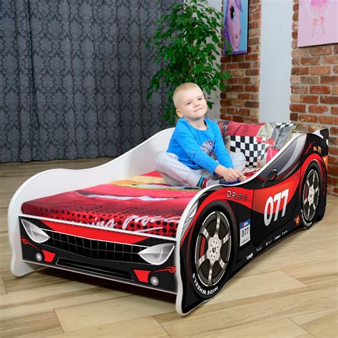 Boys Racing Car Bed Toddler Speed No. 077 red 140x70cm / 160x80cm ...