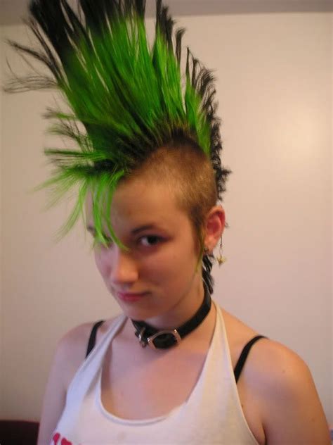 Should I Shave Head Or Mohawk Hairstyle For Girl Punk Rock Girls Girl Hairstyles Punk Girl