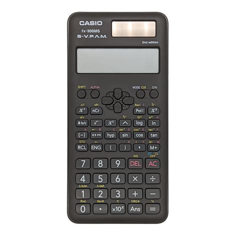 Fx Ms Plus Nd Edition All Black Scientific Calculator Casio