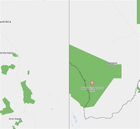 Kgalagadi Transfrontier Park Map