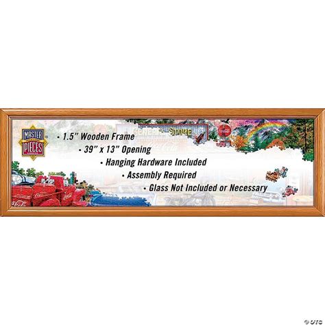 MasterPieces Puzzle Frames - 1000 Piece Pano 13" x 39" Wood Puzzle Frame