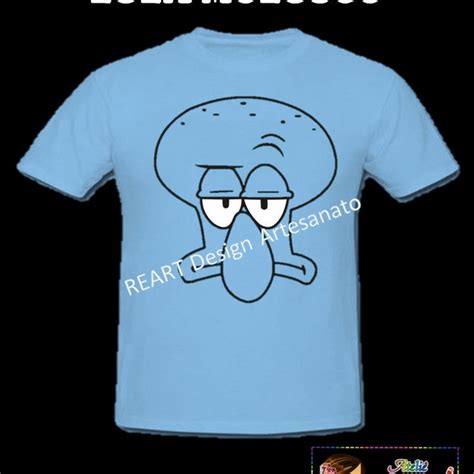 Camiseta Avulsa Lula Molusco Bob Esponja Elo7