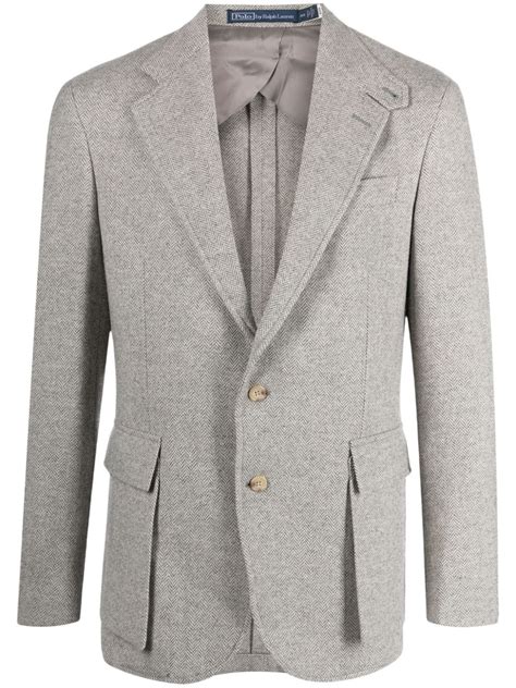 Polo Ralph Lauren The Rl67 Herringbone Pattern Blazer Farfetch