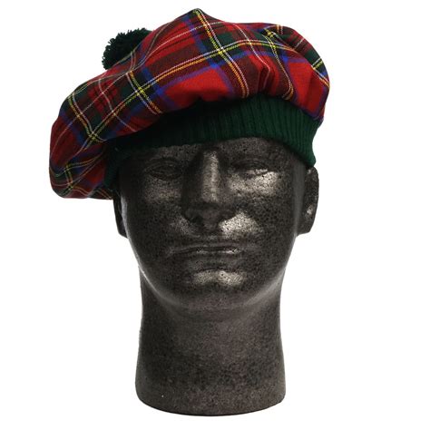 Men Or Womens Spring Weight Tartan Tam Cap Or Hat