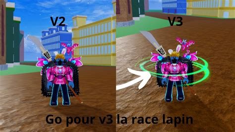 Tuto Blox Fruit Comment V3 La Race Lapin Blox Fruit 4 YouTube