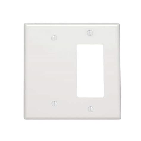 Leviton 2 Gang White 1 Decorarocker 1 Blank Plastic Midwaymidsize