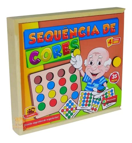 Brinquedo Educativo Pedag Gico Sequ Ncia De Cores Crian As