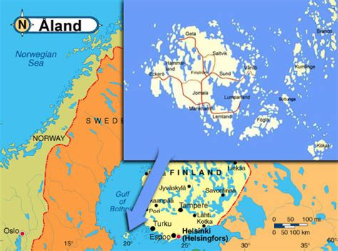 Map Of Aland Islands