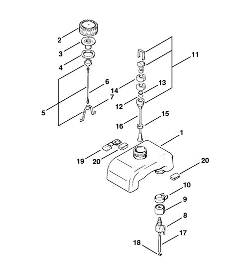 Stihl Fs Strimmer Fuel Tank Lawn Turfcare Machinery Parts