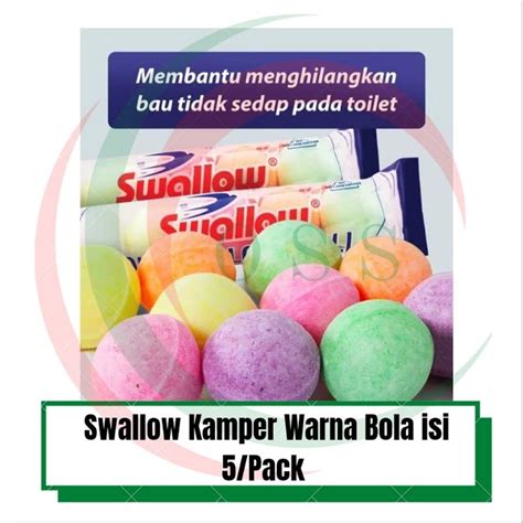 Jual Swallow Swalow Kamper Bola Warna Isi Pewangi Kamar Mandi Toilet