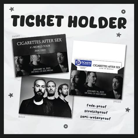 SCRATCHPROOF Cigarettes After Sex X S World Tour In Manila Ticket