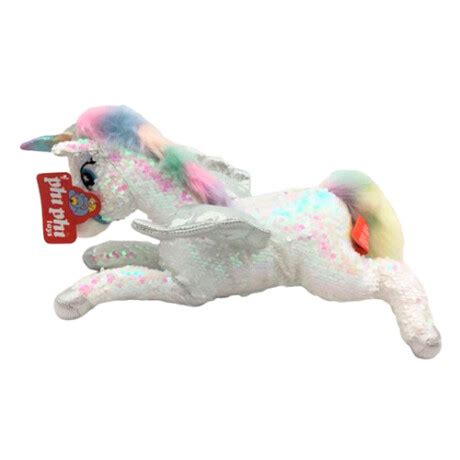 Peluche Unicornio Con Lentejuelas 55CM Universo Binario