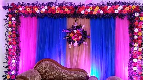 Simple Stage Decorations With Flowers