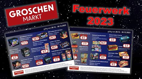 Groschen Markt Feuerwerk Prospekt Nur Noch Nico Twins