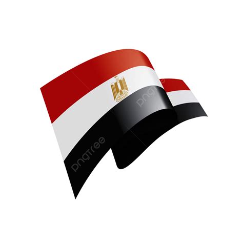 Egypt Flag Clipart Hd Png Egypt National Flag Symbol Vector Celebration Wind Wave Png Image