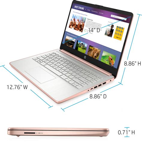 Customer Reviews Hp Laptop Intel Celeron Gb Memory Gb Emmc Rose