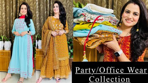 Party Wear Kurta Set Haul👗summer Special Outfits👗kurta Sharara Set