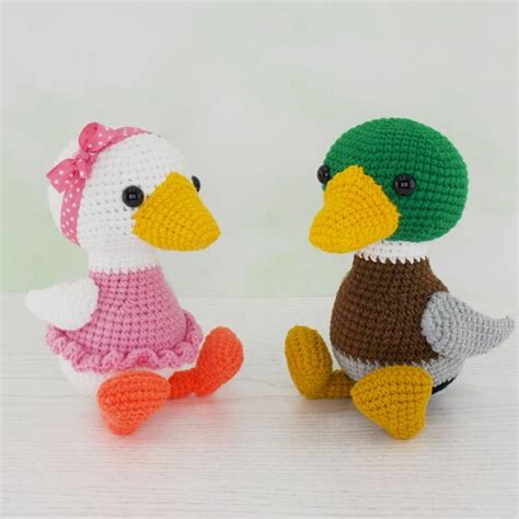 Amigurumi Crochet Pattern Duck Crocheted Mallard Duck Etsy