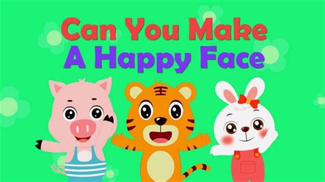 贝乐虎英语启蒙早教儿歌《can You Make A Happy Face》 亲子 早教 好看视频