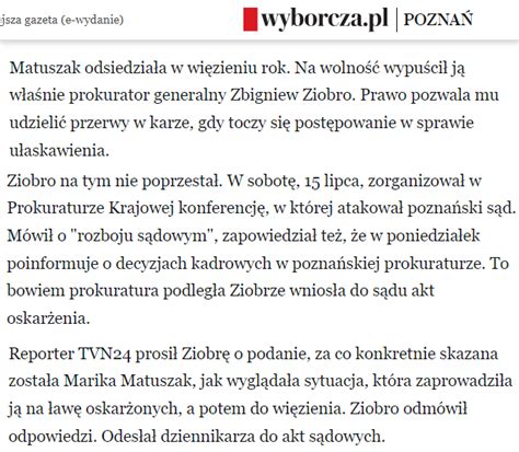 Aleksandra Zawisza Wiatrowska On Twitter Zbigniew Ziobro Wypu Ci Z