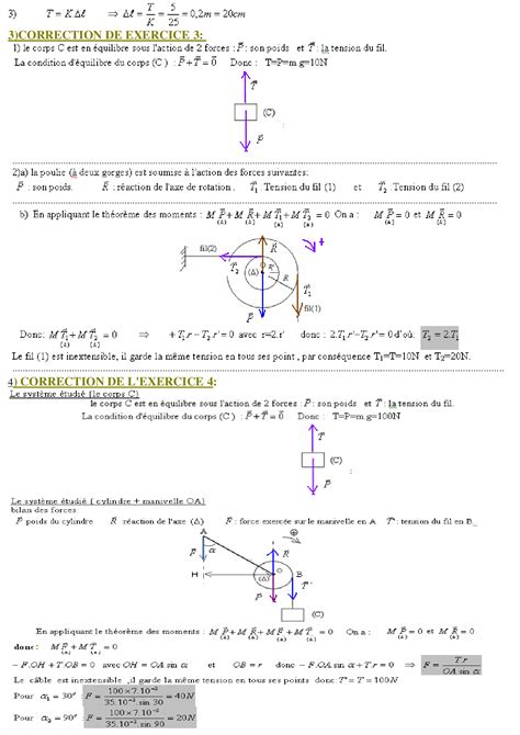 Équilibre Dun Solide En Rotation Autour Dun Axe Fixe Corrigé Série