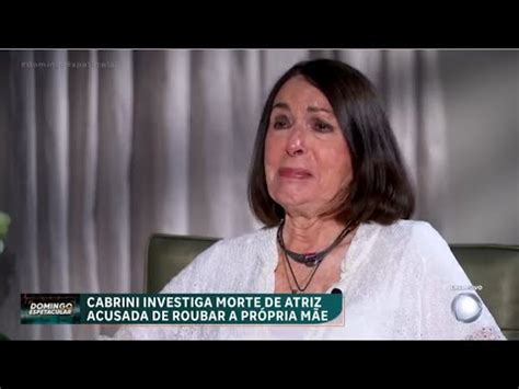 Em Entrevista A Cabrini M E De Sabine Boghici Quebra O Sil Ncio Sobre