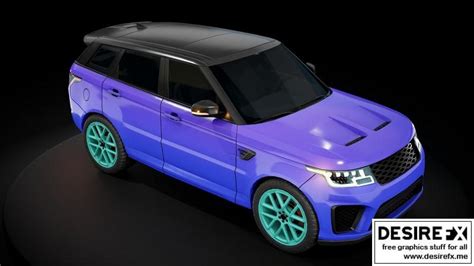 Desire FX 3d models | Range Rover Sport SVR BLUE