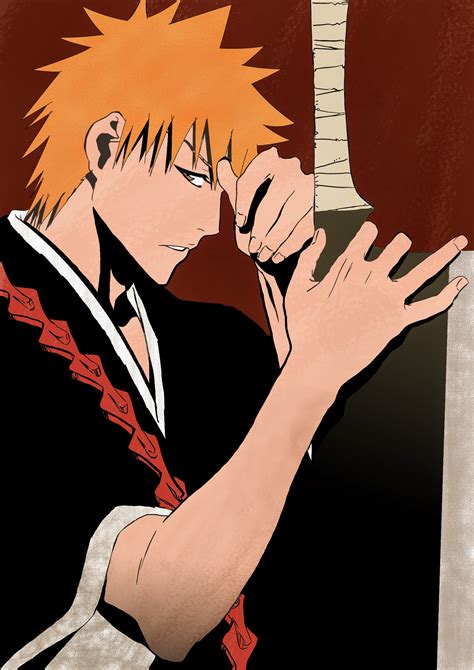 Ichigo Kurosaki Bleach Fanart Manga Anime Animeboy GG