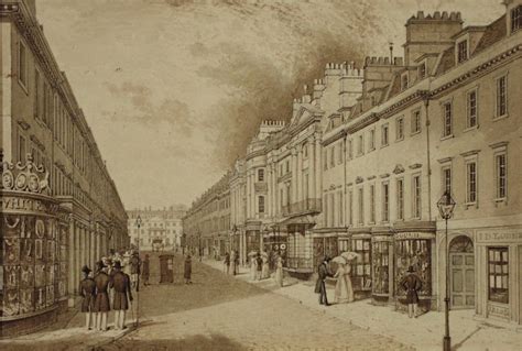 Milsom Street Again 1828 Victoria Art Bath Uk Image