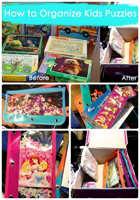 Simple And Cheap Way To Organize Kids Puzzles Artofit