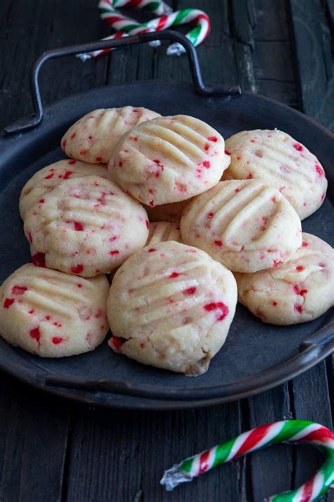 Peppermint Shortbread Cookies Breads And Sweets