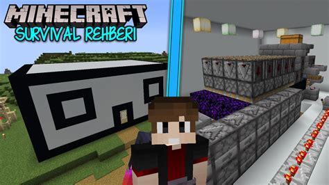 Tam Otomatİk Beton Makinesi Minecraft Survival Rehberi B40 Youtube