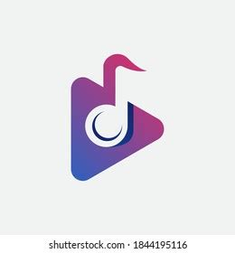 Play Music Logo Vectorgradient Logomusic Illustration Stock Vector ...