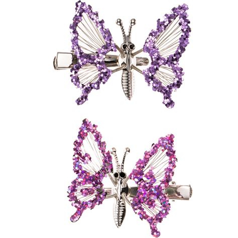 Wishes Wobbly Butterfly Hair Clips 2 Pack Multi Big W