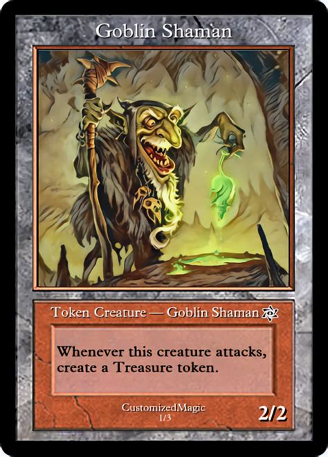 Goblin Shaman Token Magic The Gathering Proxy Cards