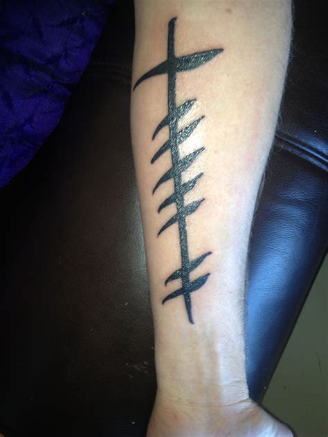 New tattoo. Ogham, meaning Grá, Irish for love. | Tattoos, Tattoos and ...