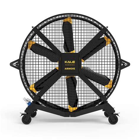 Kale M Energy Saving Pmsm Drive Mobile Hvls Fan With Wheels For