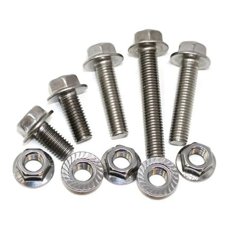 M6 M8 M10 F593c Ss Stainless Steel Bolts Hexagonal Flange Bolts With