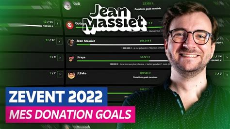 Les Donation Goals De Jean Massiet Pour Le Z Event Rotek